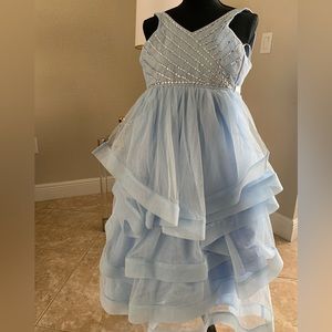Rare Editions Baby Blue Dress